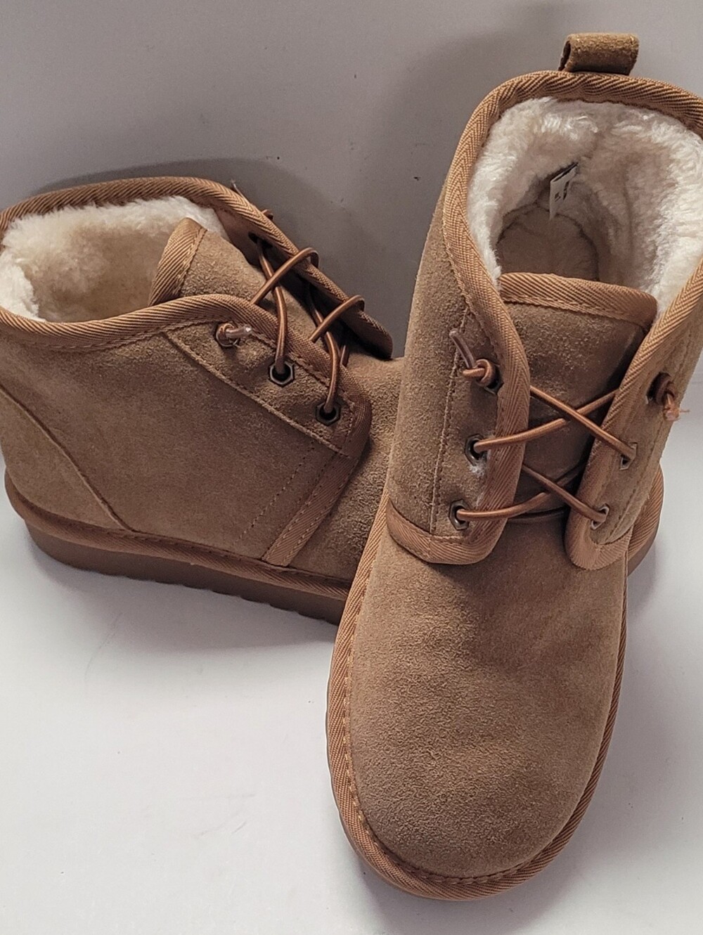 Womens Aspen Suede Shearling-lined Booties NWOT
